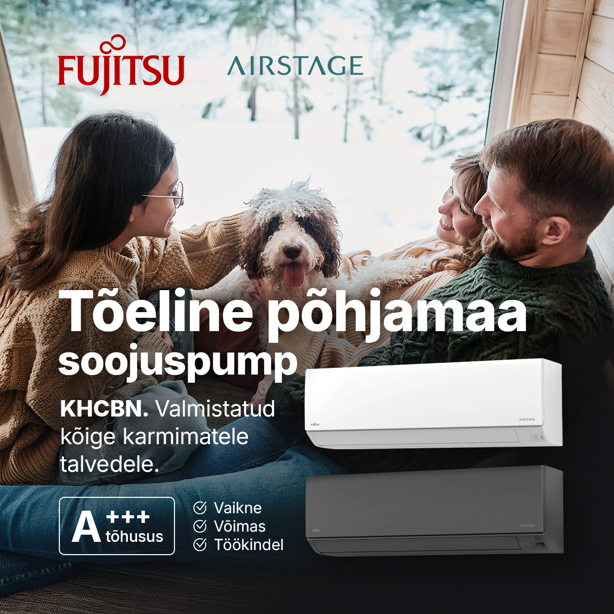 Toeline pohjamaa soojuspump Fujitsu KHCBN