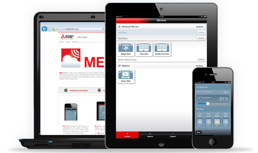 Mitsubishi Electric MelCloud mobiilne juhtimine